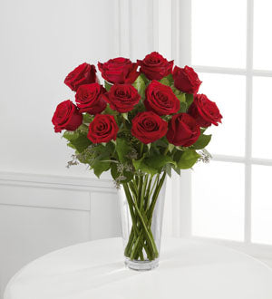 Long Stem Red Rose Bouquet – Crown Floral Boutique